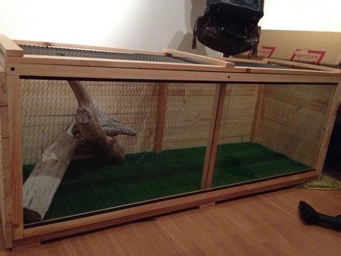 好きに www ☆爬虫類飼育多機能ケージ自作☆簡単にセパレートに出来る